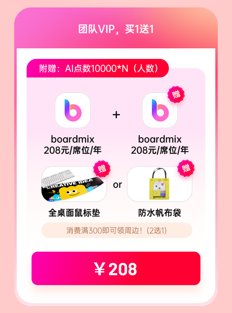 boardmix博思白板：双11狂欢好价，错过等1年