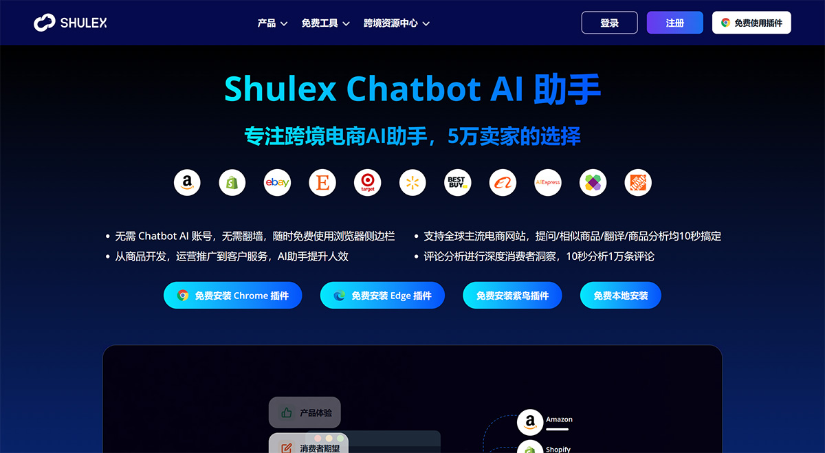 亚马逊和Shopify的Chatbot-AI工具包、卖家助手，专注跨境电商AI助手---www.voc.jpg