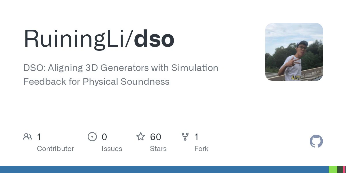 DSO：牛津大学公布的符合物理规律的3D模型优化框架项目