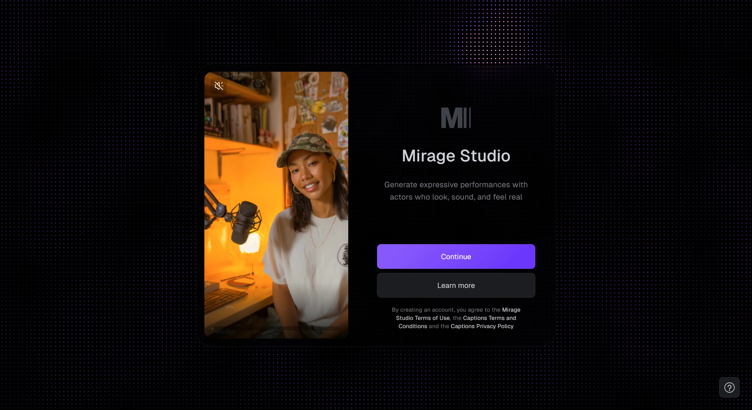Mirage Studio：基于自研全模态基础模型的AI视频生成工具.webp