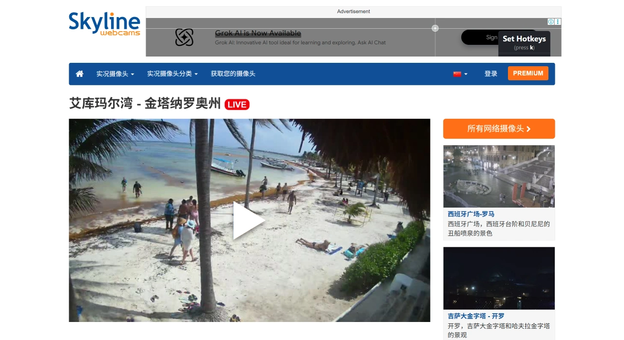 SkylineWebCams：提供全球五大洲实时高清实况摄像头.webp