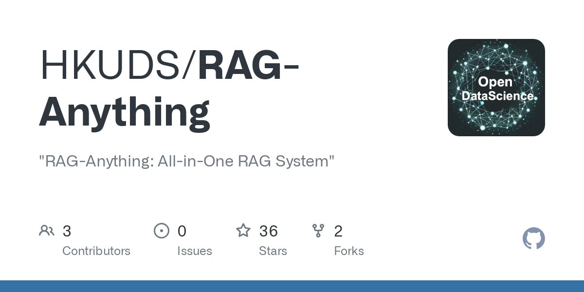 RAG-Anything：一款全功能的多模态文档处理RAG系统