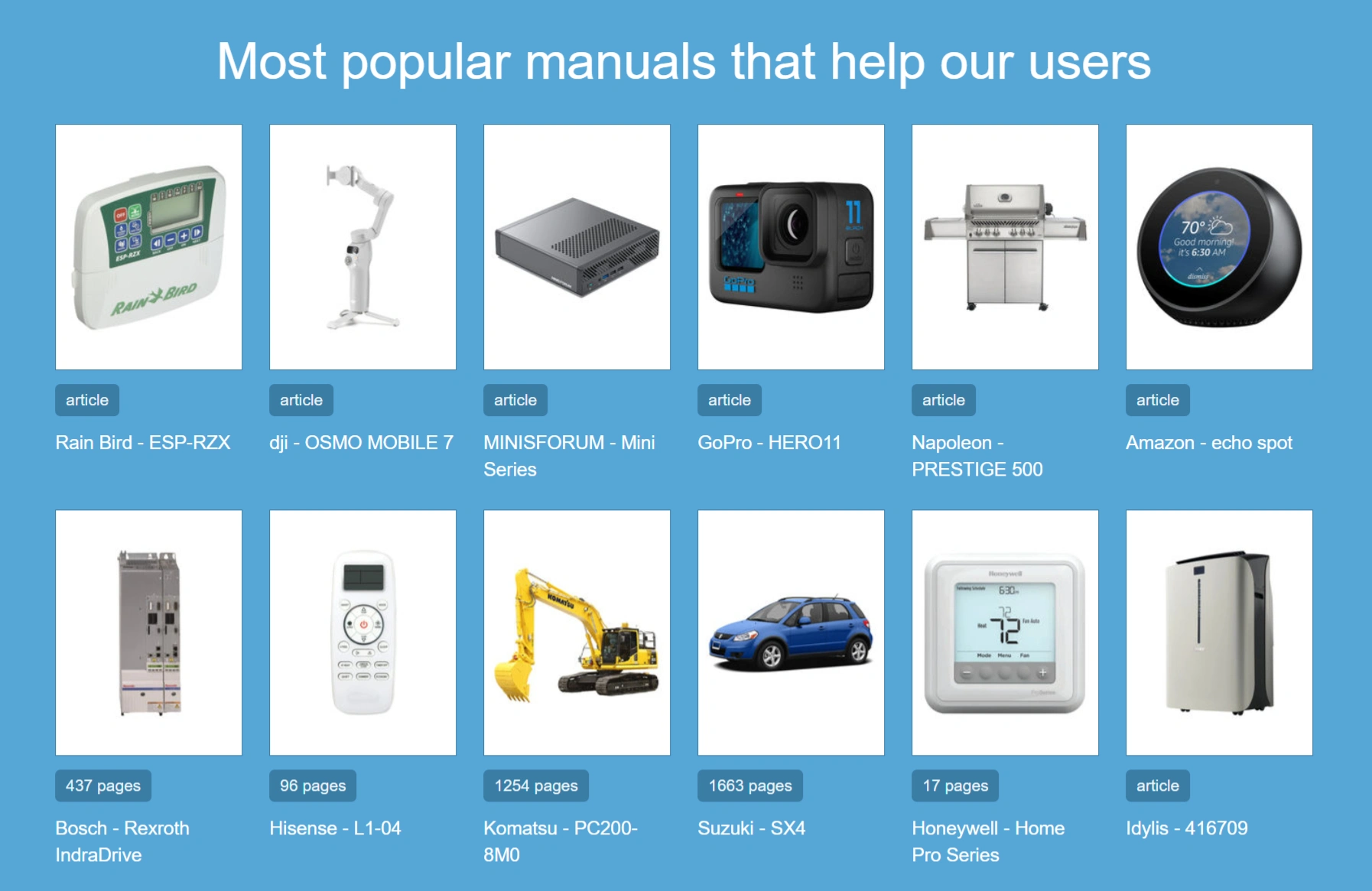 Manualslib：全球最大的产品说明书托管和查阅网站