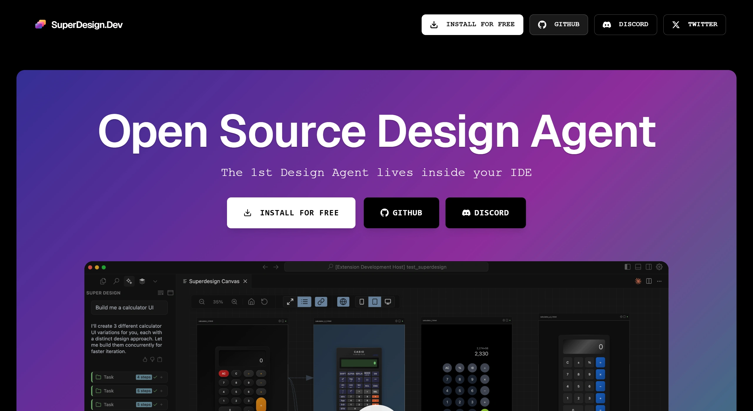 SuperDesign：一款开源AI设计Agent工具