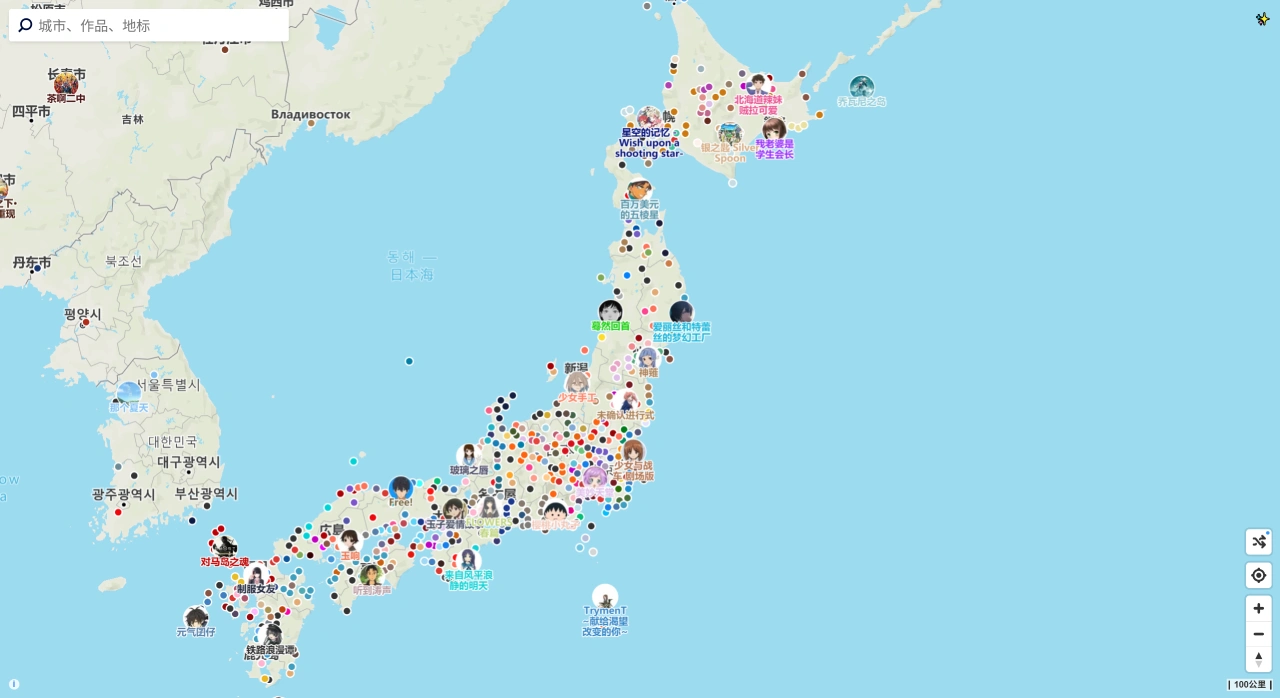 动画巡礼地图Anitabi