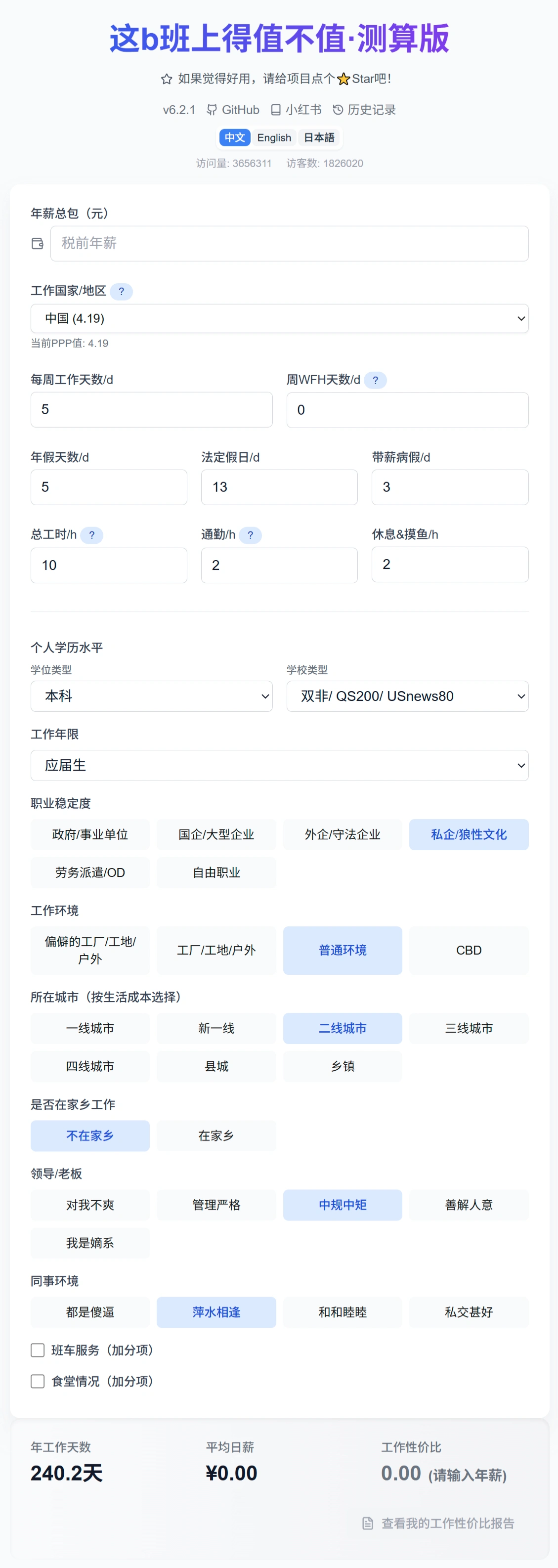 这B班上得值不值・测算版
