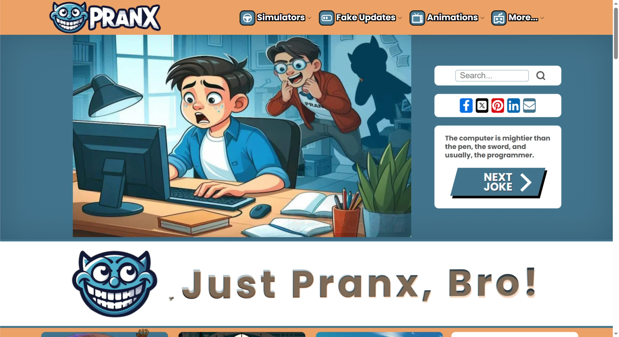 Pranx：一个在线恶作剧工具的网站