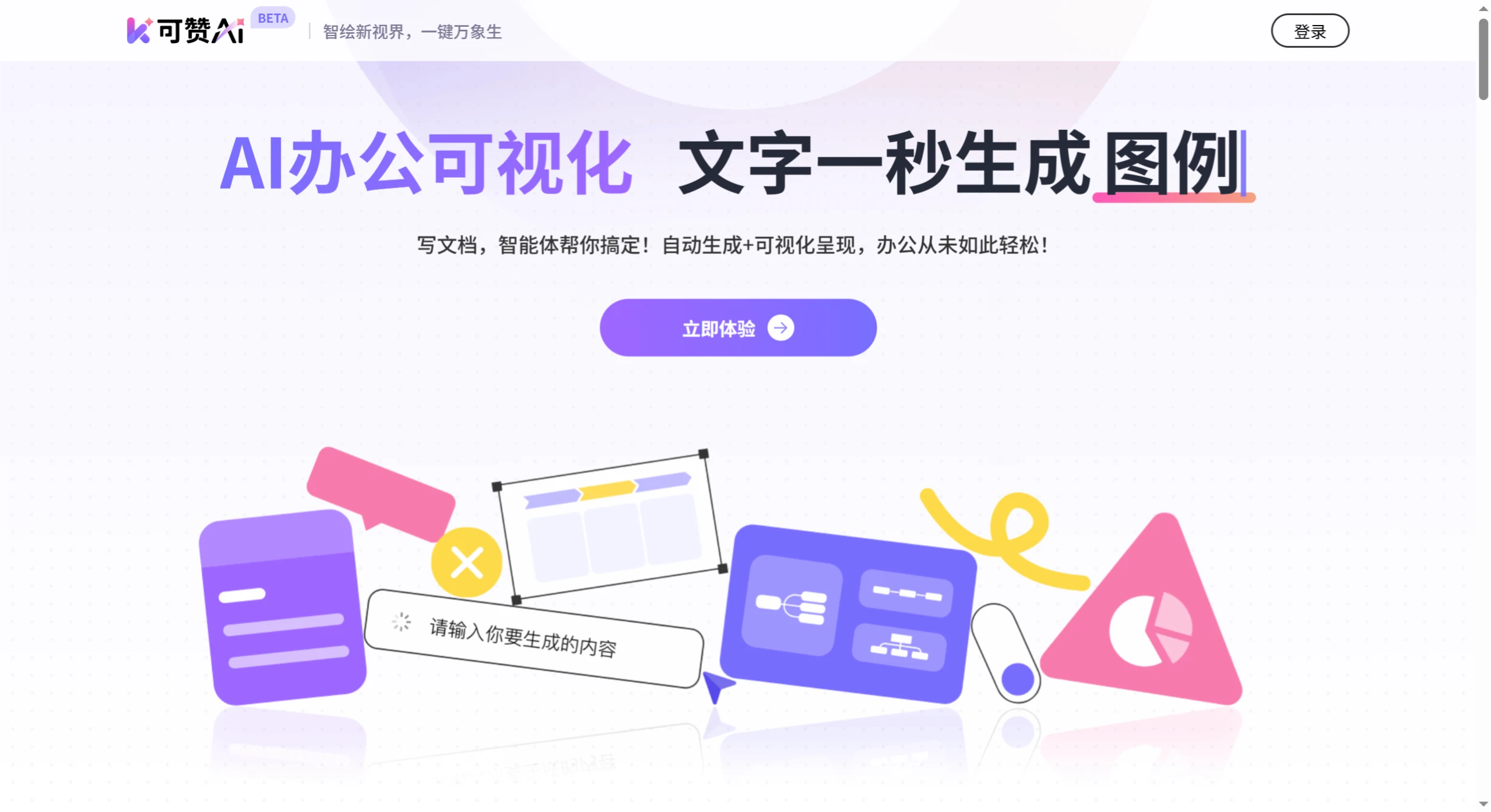 可赞AI：一款AI办公可视化工具