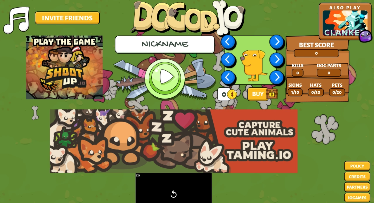 Dogod.io：以“狗狗抡棒子”为主题多人在线实时对战游戏