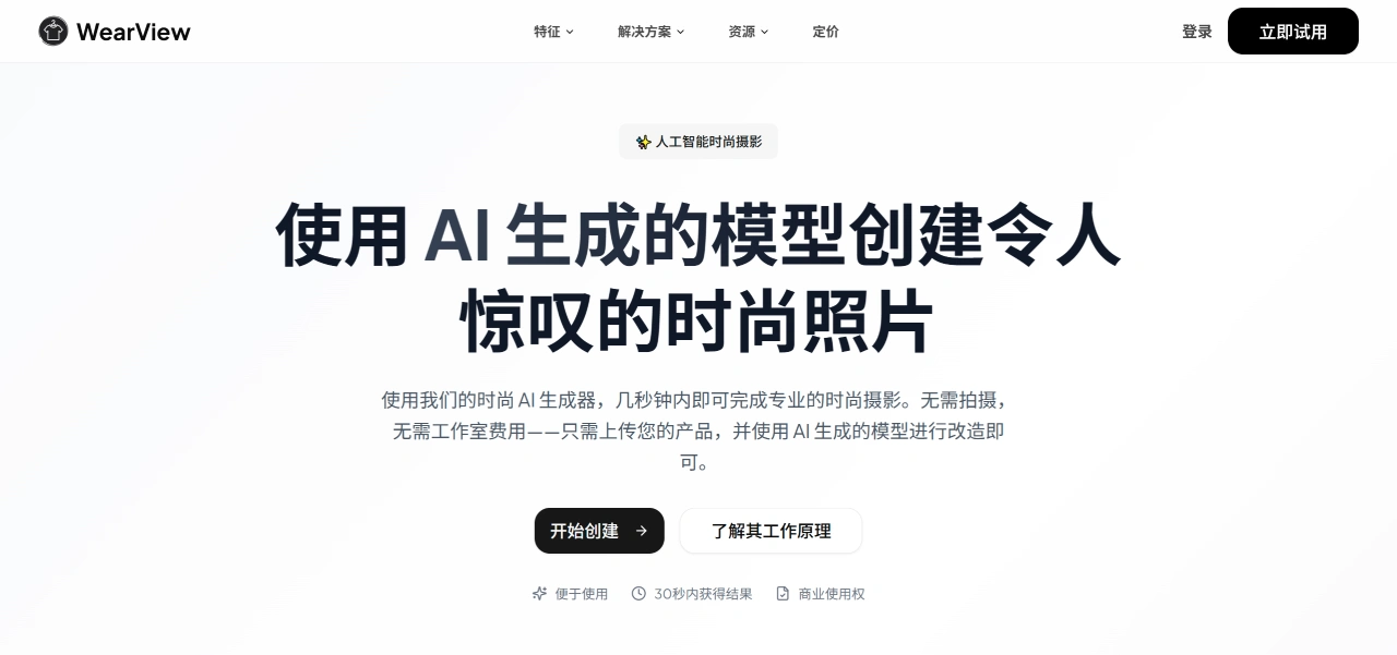 WearView：一个具有虚拟模特的专业时尚摄影AI平台