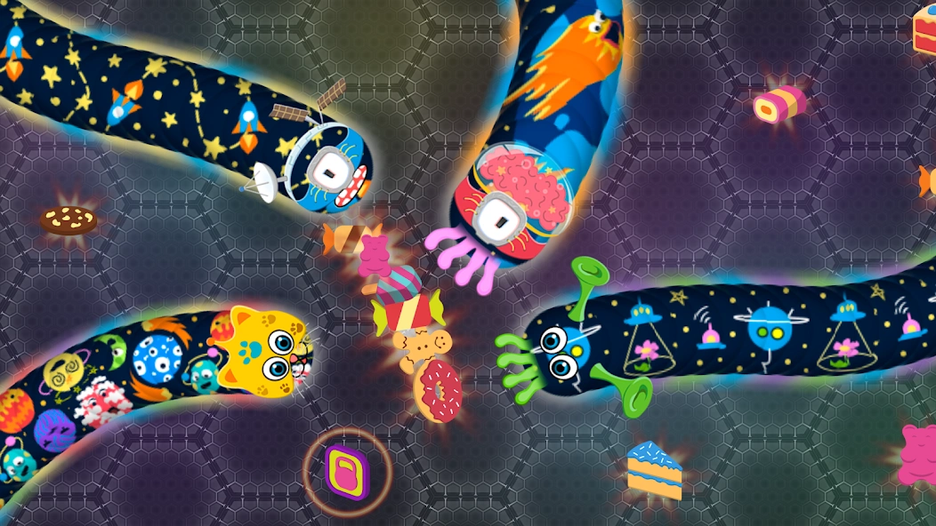 Wormate.io(图1) Wormate.io:一款大型多人在线贪吃蛇类游戏