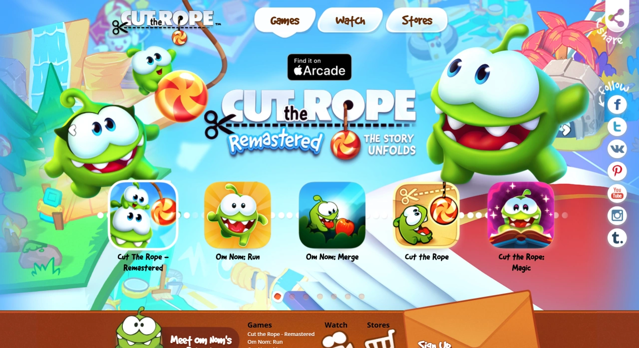 Cut the Rope(《割绳子》)游戏 Cut the Rope(《割绳子》)游戏