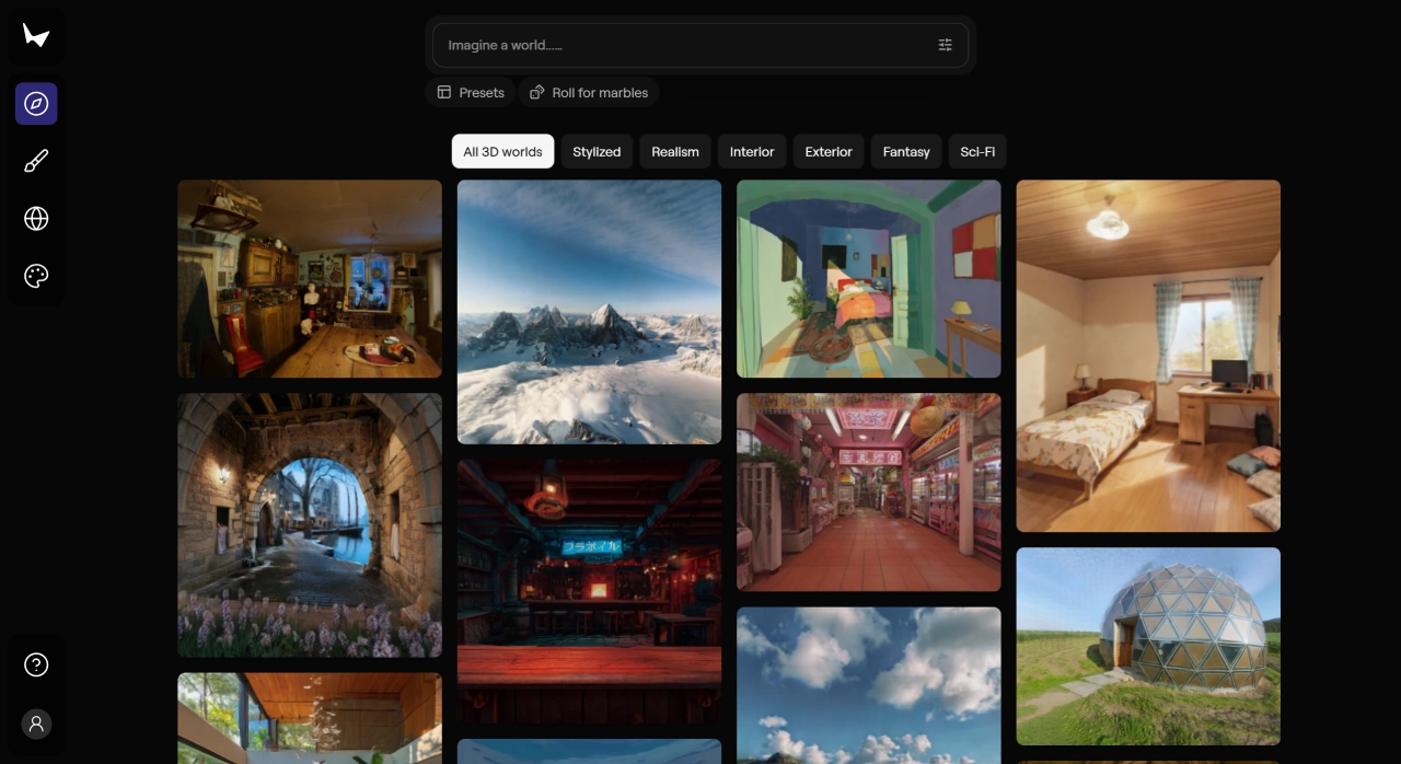 Marble(图1) Marble - marble.worldlabs.ai