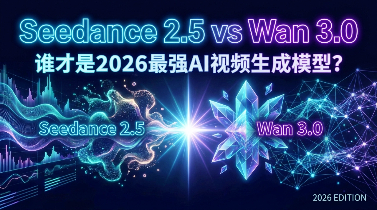 Seedance 2.5 vs Wan 3.0:谁才是2026最好AI视频生成模型?(图1) Seedance 2.5 vs Wan 3.0:谁才是2026最强AI视频生成模型?