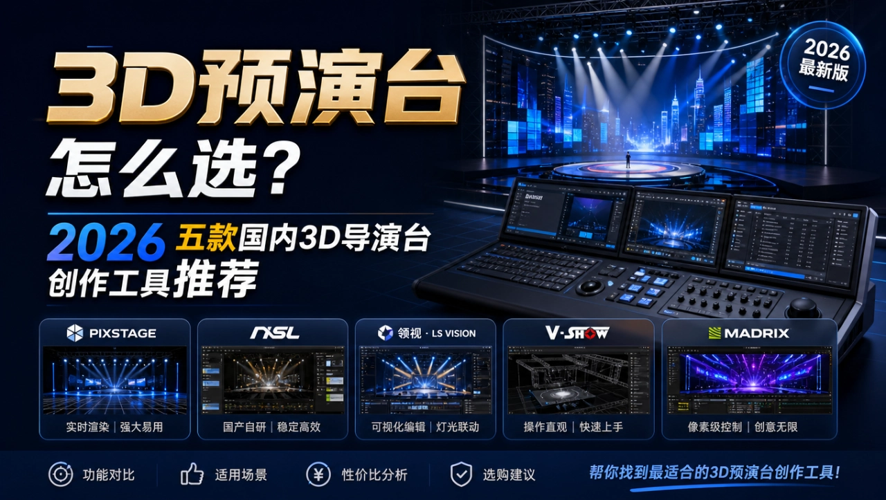 3D预演台怎么选?2026六款国内3D导演台创作工具推荐